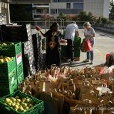 La nourriture est récoltée auprès de différents magasins et distributeurs